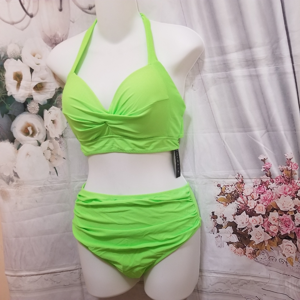 Women Two Piece Bikini Swimsuit Swimwear Beachwear Bathing Bikiki Large - Picture 6 of 9